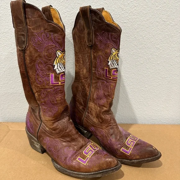 LSU game day boots - Picture 2 of 6